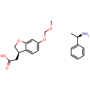 (R)-1-Phenylethanamine (R)-2-(6-(methoxymethoxy)-2,3-dihydrobenzofuran-3-yl)acetate