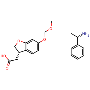 (S)-1-Phenylethanamine (S)-2-(6-(methoxymethoxy)-2,3-dihydrobenzofuran-3-yl)acetate
