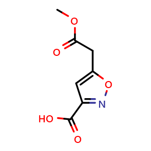 5-(2-Methoxy-2-oxoethyl)isoxazole-3-carboxylic acid