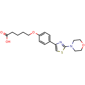 5-(4-(2-Morpholinothiazol-4-yl)phenoxy)pentanoic acid
