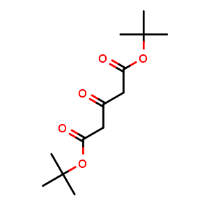 Chemical structure of Di-tert-Butyl 3-oxopentanedioate , CAS 28009-80-5, AChemBlock AD269882