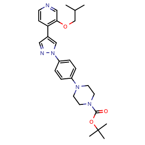 tert-Butyl 4-(4-(4-(3-isobutoxypyridin-4-yl)-1H-pyrazol-1-yl)phenyl)piperazine-1-carboxylate