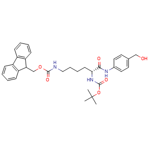 (9H-Fluoren-9-yl)methyl tert-butyl (6-((4-(hydroxymethyl)phenyl)amino)-6-oxohexane-1,5-diyl)(R)-dicarbamate