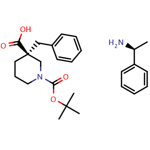 (S)-1-Phenylethanamine (S)-3-benzyl-1-(tert-butoxycarbonyl)piperidine-3-carboxylate