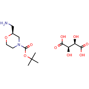 (S)-tert-Butyl 2-(aminomethyl)morpholine-4-carboxylate (2R,3R)-2,3-dihydroxysuccinate