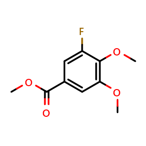 Chemical structure of Methyl 3-fluoro-4,5-dimethoxybenzoate , CAS 1260850-42-7, AChemBlock AD270022
