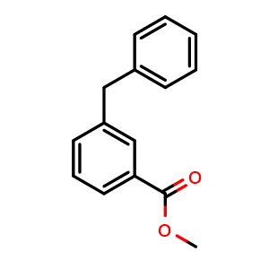 Chemical structure of Methyl 3-benzylbenzoate , CAS 35714-17-1, AChemBlock AD270027
