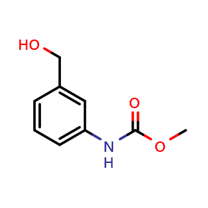 Chemical structure of Methyl (3-(hydroxymethyl)phenyl)carbamate , CAS 81863-34-5, AChemBlock AD270041
