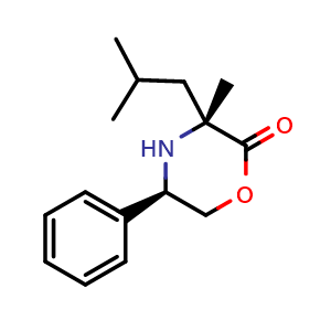 (3R,5R)-3-Isobutyl-3-methyl-5-phenylmorpholin-2-one