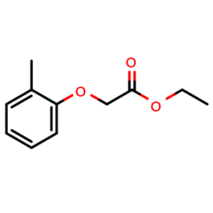 Chemical structure of Ethyl 2-(o-tolyloxy)acetate , CAS 93917-68-1, AChemBlock AD270072
