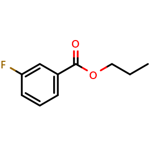 Chemical structure of Propyl 3-fluorobenzoate , CAS 77206-93-0, AChemBlock AD270096