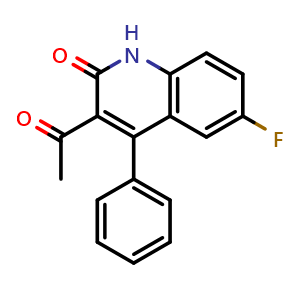 3-Acetyl-6-fluoro-4-phenylquinolin-2(1H)-one