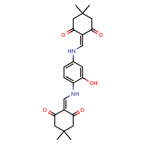 2,2'-(((2-Hydroxy-1,4-phenylene)bis(azanediyl))bis(methanylylidene))bis(5,5-dimethylcyclohexane-1,3-dione)