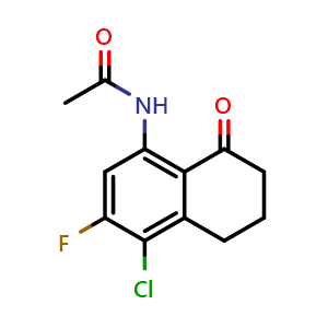 N-(4-Chloro-3-fluoro-8-oxo-5,6,7,8-tetrahydronaphthalen-1-yl)acetamide