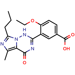 Chemical structure of Norneovardenafil , CAS 147676-78-6, AChemBlock AD270125