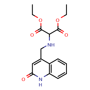2-[(2-Oxo-1,2-dihydro-quinolin-4-ylmethyl)-amino]-malonic acid diethyl ester