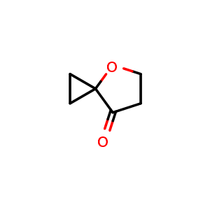 Chemical structure of 4-Oxaspiro[2.4]heptan-7-one , CAS 111291-58-8, AChemBlock AD270129