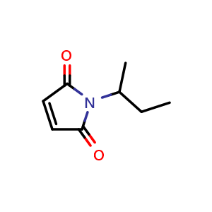 Chemical structure of 1-Butan-2-ylpyrrole-2,5-dione , CAS 102331-61-3, AChemBlock AD270159