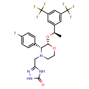 3-(((2S,3R)-2-((R)-1-(3,5-Bis(trifluoromethyl)phenyl)ethoxy)-3-(4-fluorophenyl)morpholino)methyl)-1H-1,2,4-triazol-5(4H)-one (Aprepitant impurity)