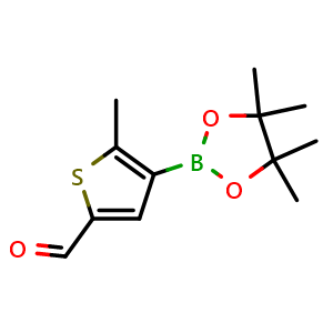 5-Methyl-4-(4,4,5,5-tetramethyl-1,3,2-dioxaborolan-2-yl)thiophene-2-carbaldehyde