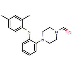 4-(2-((2,4-Dimethylphenyl)thio)phenyl)piperazine-1-carbaldehyde
