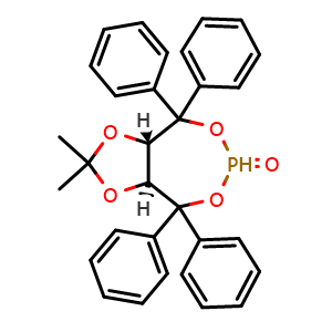 (3aS,8aS)-2,2-Dimethyl-4,4,8,8-tetraphenyltetrahydro-[1,3]dioxolo[4,5-e][1,3,2]dioxaphosphepine 6-oxide