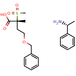 (R)-1-Phenylethanamine (R)-4-(benzyloxy)-2-methyl-2-(methylsulfonyl)butanoate