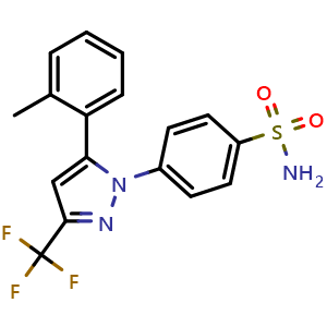 Chemical structure of 4-Desmethyl-2-methyl celecoxib , CAS 170569-99-0, AChemBlock AD270256