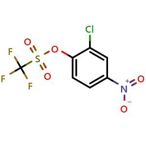 Chemical structure of 2-Chloro-4-Nitrophenyl triflate , CAS 73088-08-1, AChemBlock AD270262