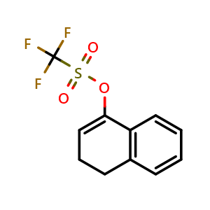 Chemical structure of 3,4-Dihydronaphthalen-1-yl trifluoromethanesulfonate , CAS 123994-49-0, AChemBlock AD270264