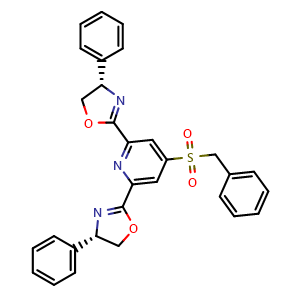 (4S,4'S)-2,2'-(4-(Benzylsulfonyl)pyridine-2,6-diyl)bis(4-phenyl-4,5-dihydrooxazole)