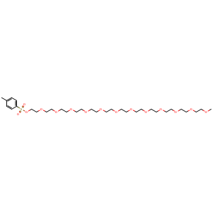 Chemical structure of m-PEG12-OTs , CAS 2103241-71-8, AChemBlock AD270302