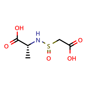 Chemical structure of ((Carboxymethyl)sulfinyl)-D-alanine , CAS 5439-87-2, AChemBlock AD270310