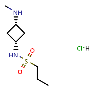rel-N-((1S,3S)-3-(Methylamino)cyclobutyl)propane-1-sulfonamide hydrochloride