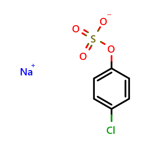 Chemical structure of Sodium 4-chlorophenyl sulfate , AChemBlock AD270357