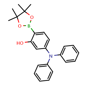 Chemical structure of 5-(Diphenylamino)-2-(4,4,5,5-tetramethyl-1,3,2-dioxaborolan-2-yl)phenol , AChemBlock AD270414