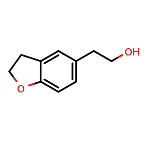 Chemical structure of 2-(2,3-Dihydrobenzofuran-5-yl)ethan-1-ol , CAS 87776-76-9, AChemBlock AD270435