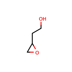 Chemical structure of 2-(Oxiran-2-yl)ethan-1-ol , CAS 19098-31-8, AChemBlock AD270437