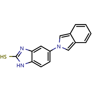 Chemical structure of 5-(2H-Isoindol-2-yl)-1H-benzo[d]imidazole-2-thiol , AChemBlock AD270446