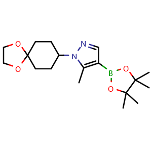 5-methyl-1-(1,4-dioxaspiro[4.5]decan-8-yl)-4-(4,4,5,5-tetramethyl-1,3,2-dioxaborolan-2-yl)-1H-pyrazole