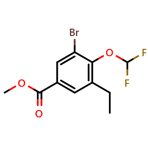 methyl 3-bromo-4-(difluoromethoxy)-5-ethylbenzoate