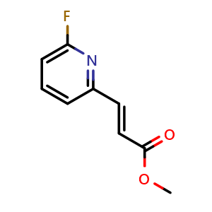 Chemical structure of methyl (E)-3-(6-fluoropyridin-2-yl)acrylate , AChemBlock AD270470