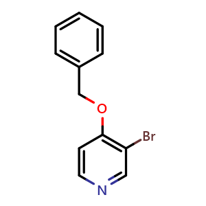 Chemical structure of 4-(benzyloxy)-3-bromopyridine , CAS 1019767-63-5, AChemBlock AD270498