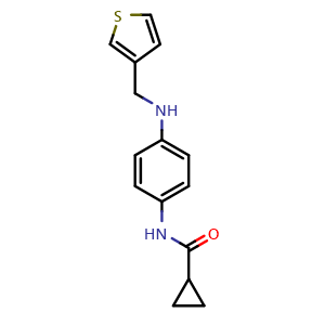 N-(4-{[(thiophen-3-yl)methyl]amino}phenyl)cyclopropanecarboxamide