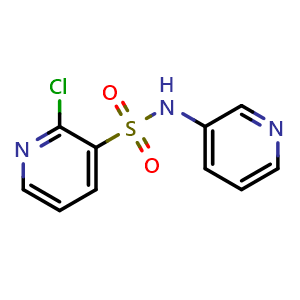 Chemical structure of 2-chloro-N-(pyridin-3-yl)pyridine-3-sulfonamide , CAS 1156140-45-2, AChemBlock AD270584