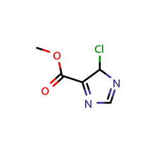 Chemical structure of Methyl 4-chloro-4H-imidazole-5-carboxylate , CAS 1192372-11-4, AChemBlock AD270609