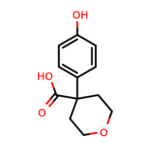 4-(4-hydroxyphenyl)tetrahydro-2H-pyran-4-carboxylic acid