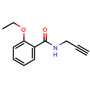 Chemical structure of 2-Ethoxy-N-(prop-2-yn-1-yl)benzamide , CAS 1210444-66-8, AChemBlock AD270623