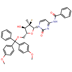 N-(1-((2R,3R,4R,5R)-5-((bis(4-methoxyphenyl)(phenyl)methoxy)methyl)-3-fluoro-4-hydroxy-3-methyltetrahydrofuran-2-yl)-2-oxo-1,2-dihydropyrimidin-4-yl)benzamide