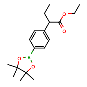 ethyl 2-(4-(4,4,5,5-tetramethyl-1,3,2-dioxaborolan-2-yl)phenyl)butanoate